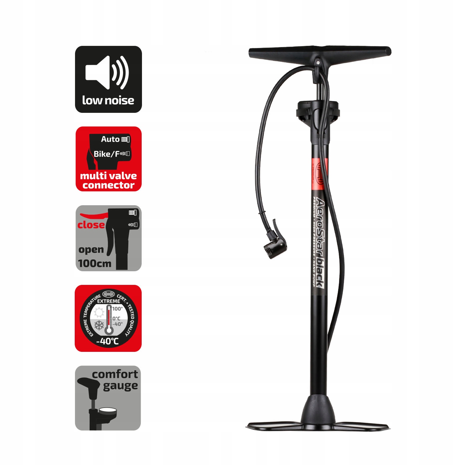 HEYNER Pompka ręczna AeroStar PRO BLACK Marka Heyner