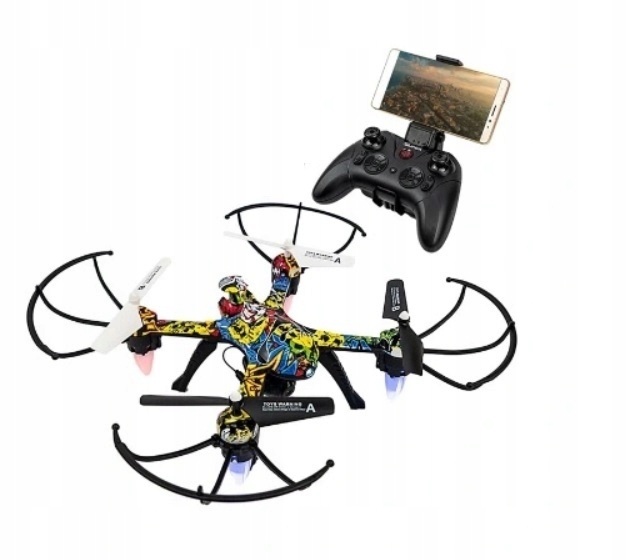 

Dron DH900 Kamera WiFi Rc Fpv Duży 3xAKU Graffiti