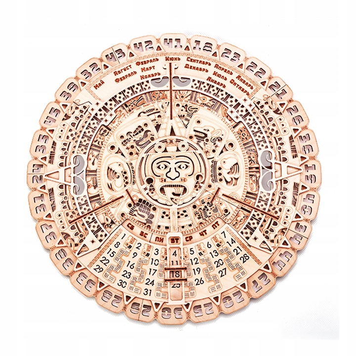 

Wood Trick Kalendarz Majów Model Puzzle 3D