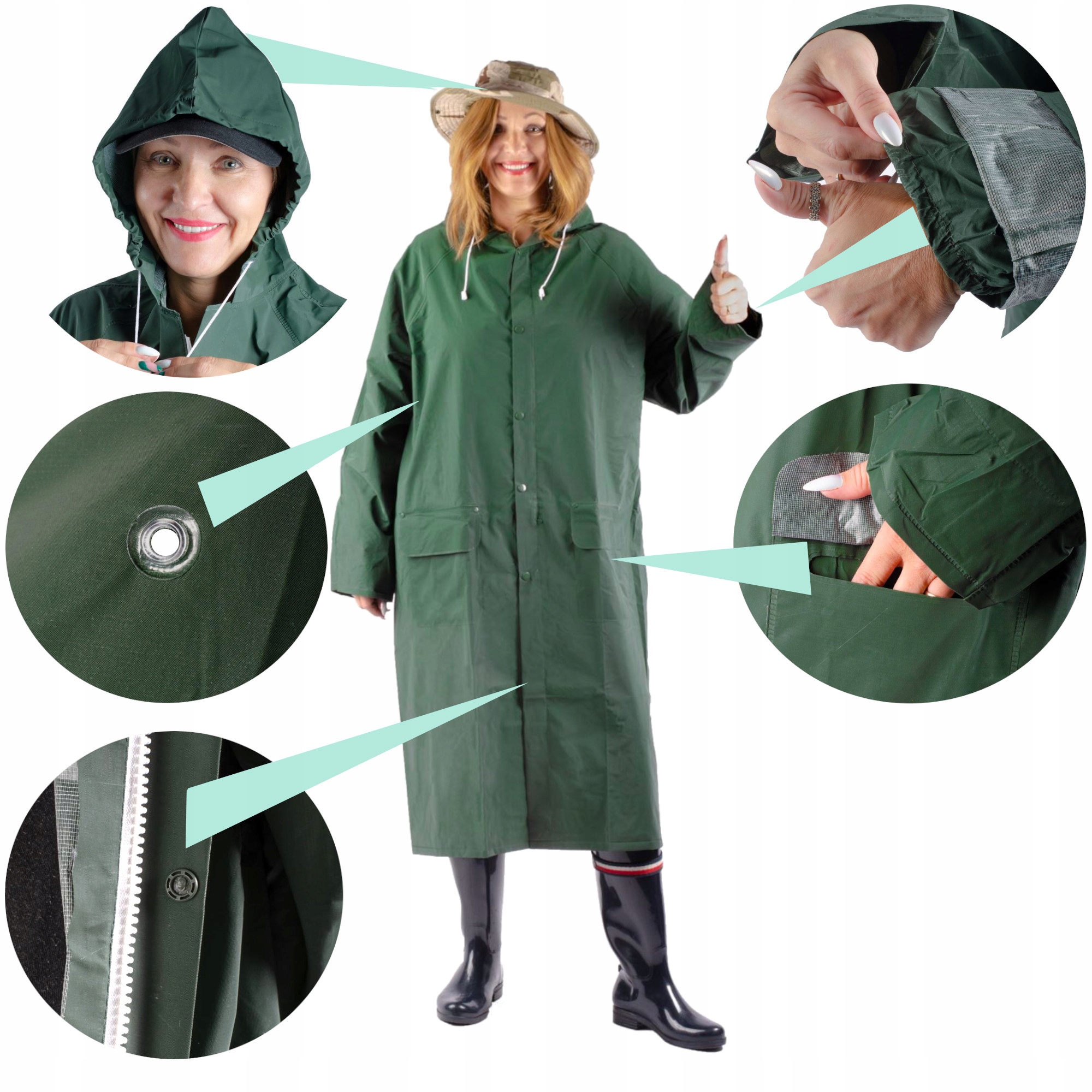 KURTKA PŁASZCZ PRZECIWDESZCZOWY SZTORMIAK MOCNY Rozmiar M