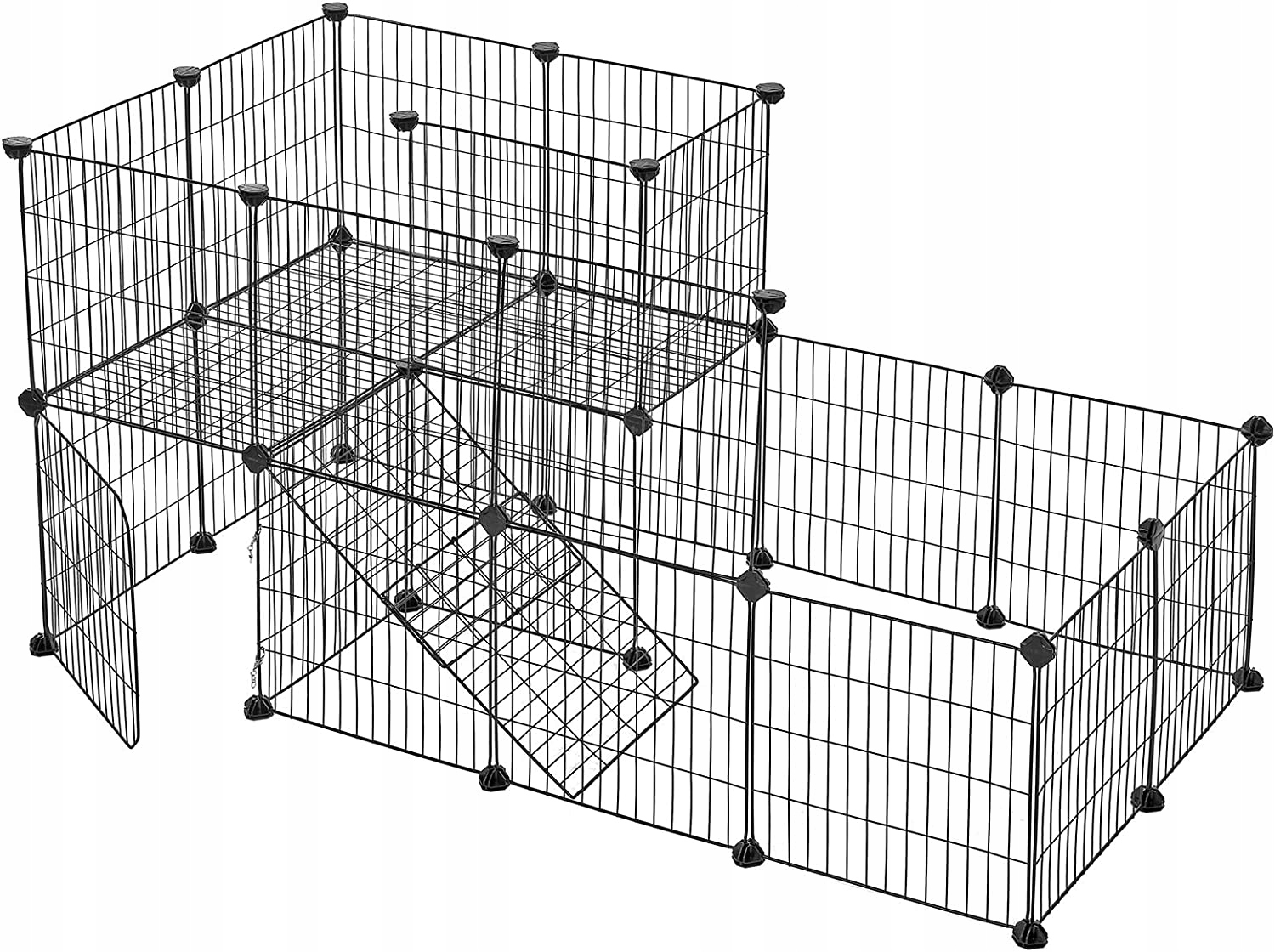Klec pro domácí zvířata 2 úrovně Diy Domeček