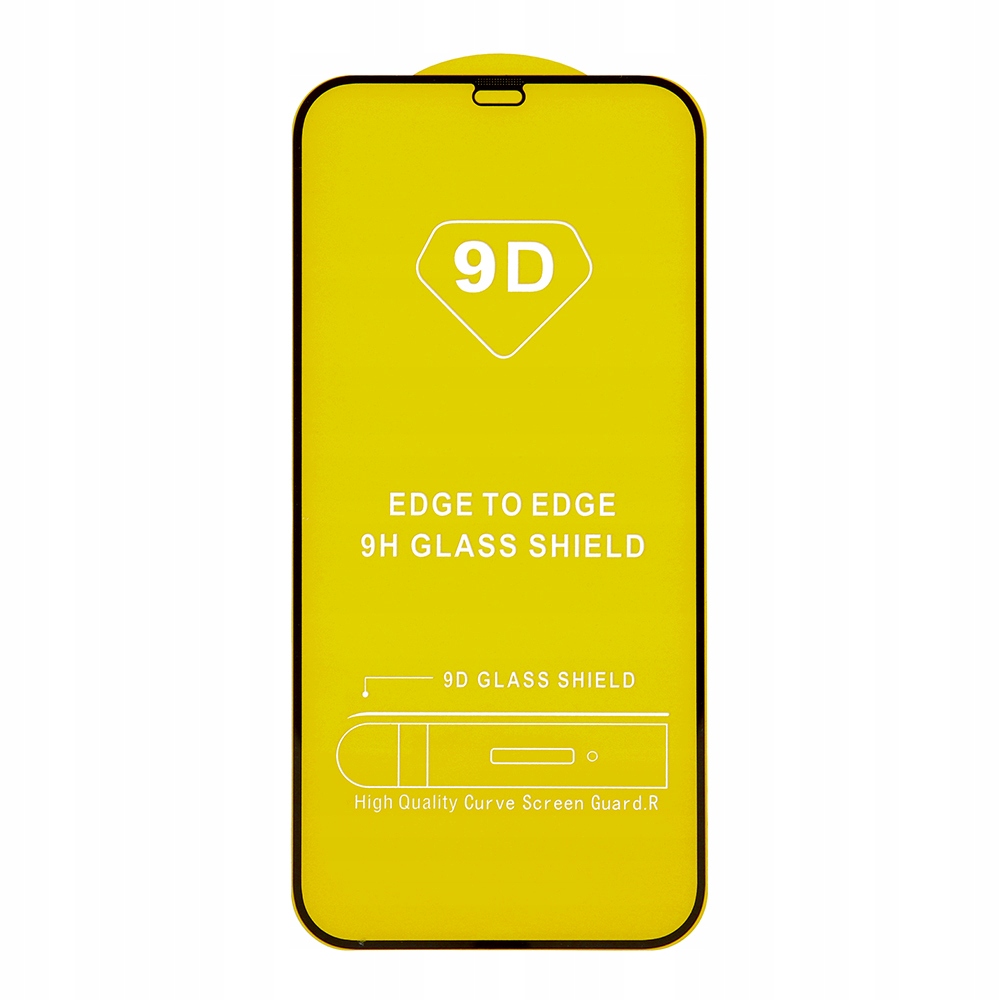 Szkło hartowane 9D do iPhone X Xs 11 Pro czarna ramka Tfo