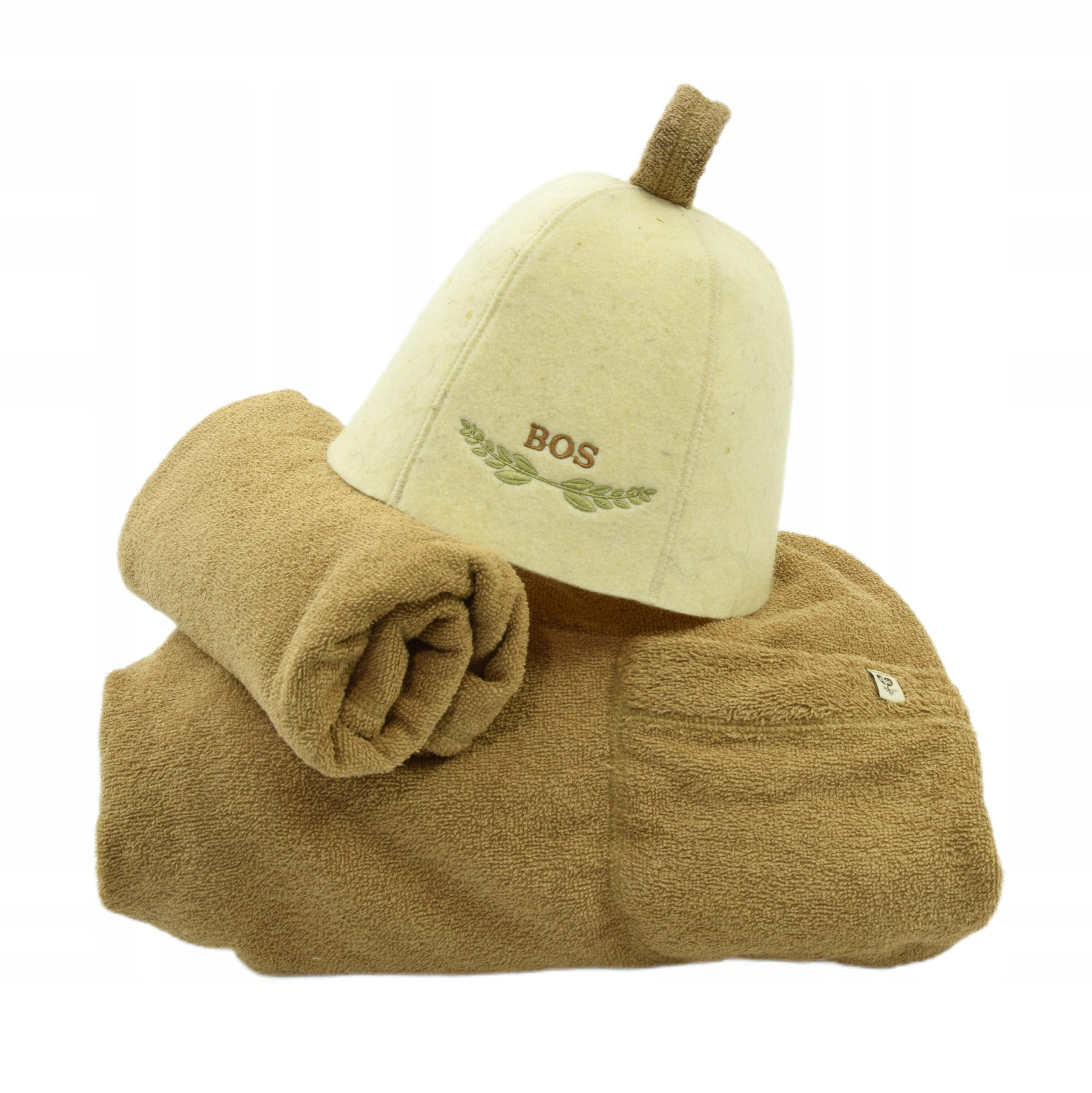 Čepice Klobouk vlna Ručník do sauny Pánský set 3 cz vel M