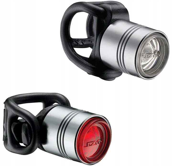 Zestaw Lampek Lampki Lezyne Femto Drive Pair alu silver gloss