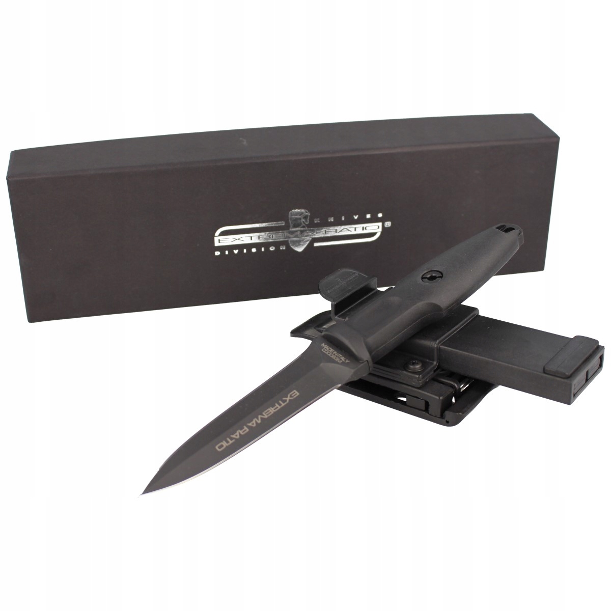 Nůž Extrema Ratio Pugio Black Nylon, Black N690