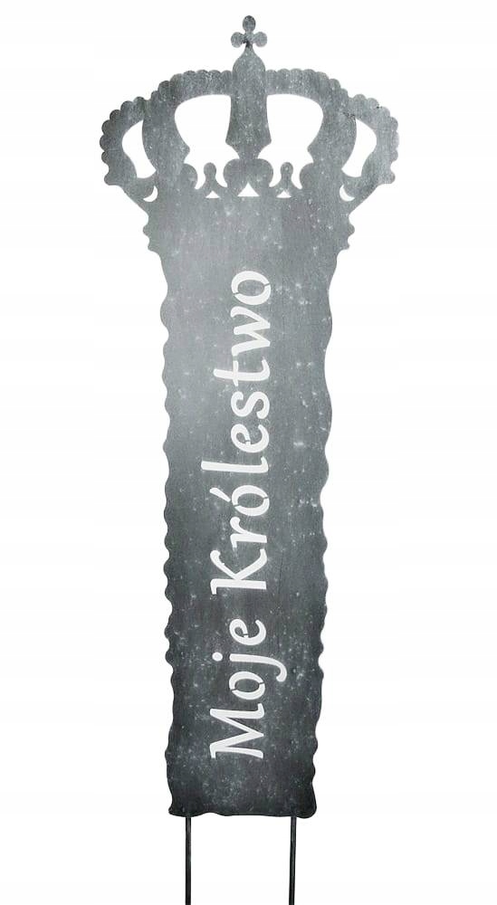 Zahradní panel, Paraván, Dekorativní šidítko Moje království, antracit