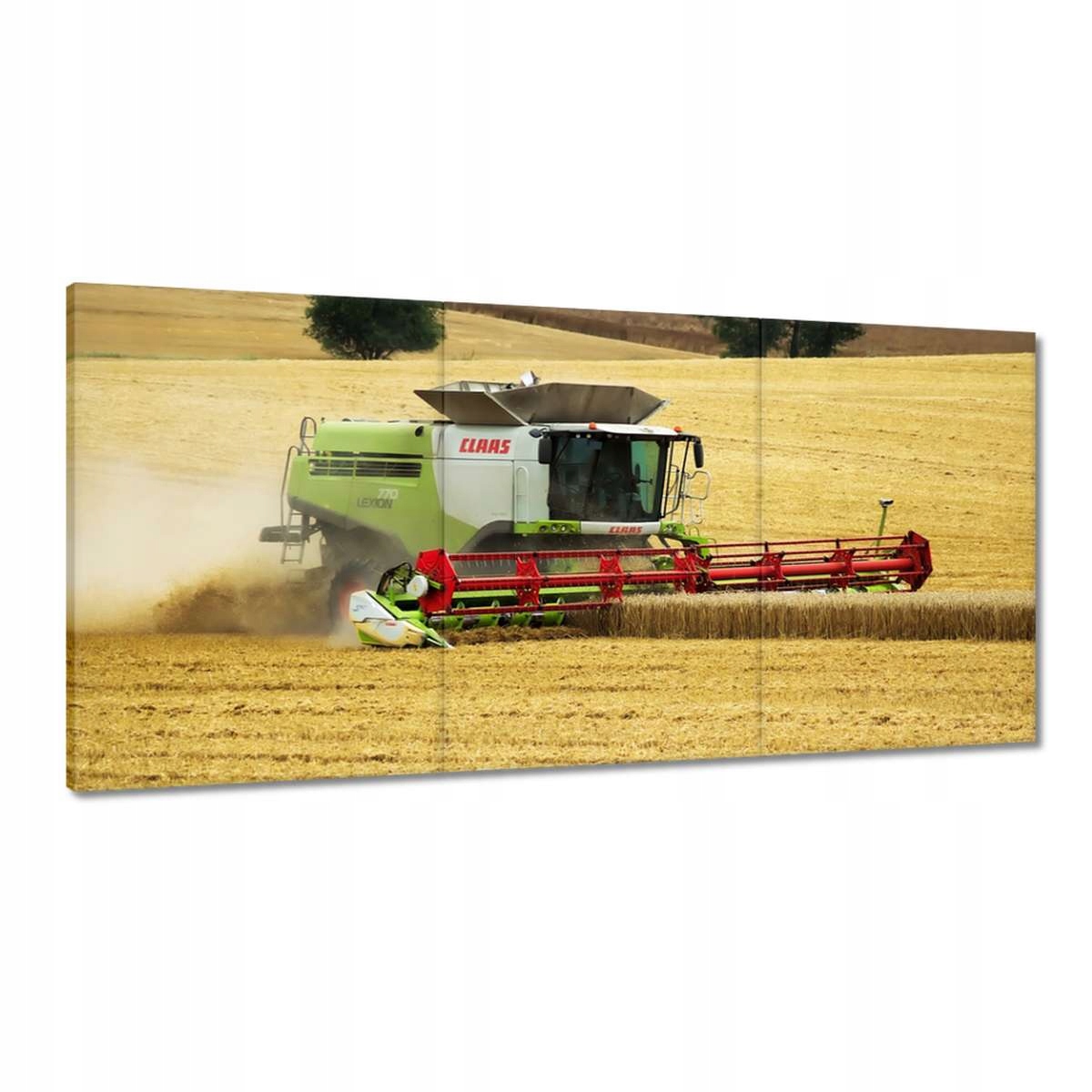 Obrazy 180x90 Kombajn Claas kosí žatvu
