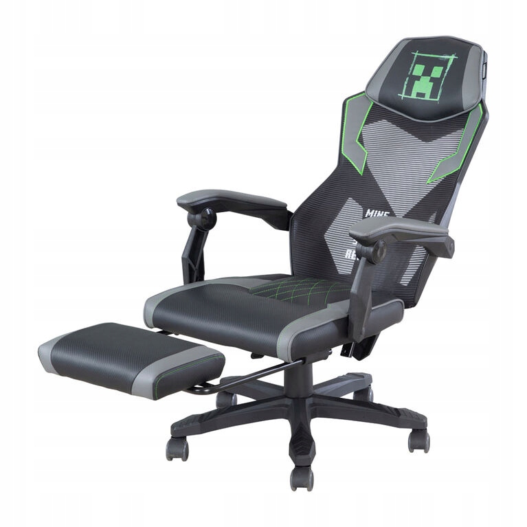 Fotel gamingowy Minecraft obrotowy,regulowana wysokość, mechanizm kołysania