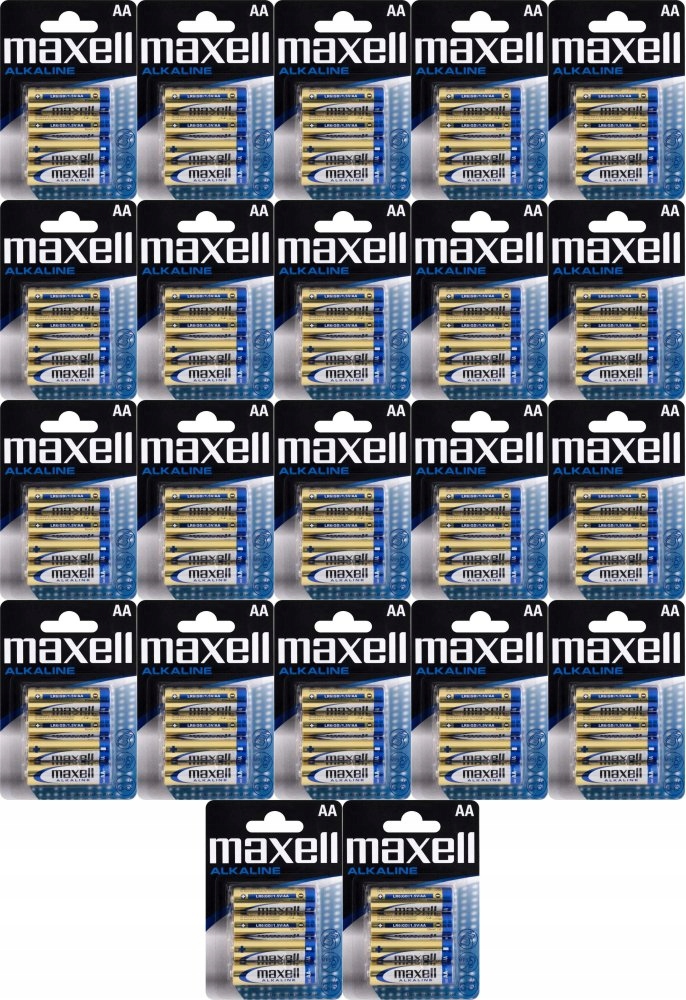 

Baterie Alkaliczne Aa LR6 1,5 V Maxell 4 szt x22