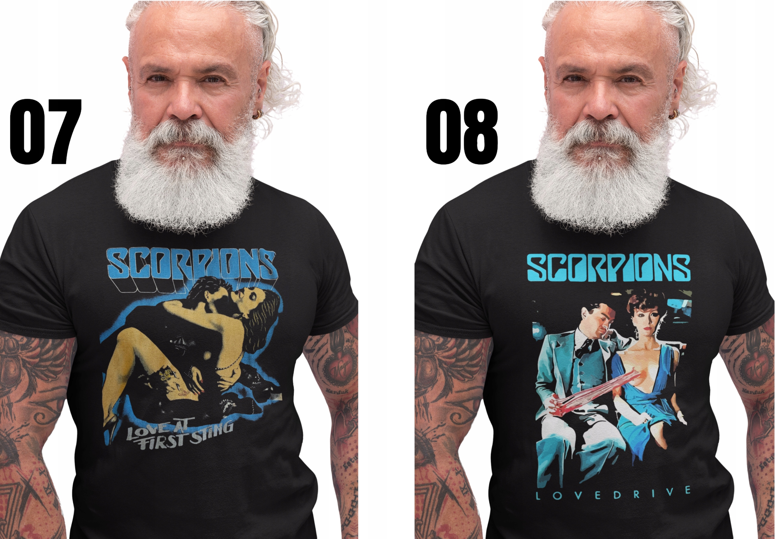 SCORPIONS Koszulka Męska T-Shirt DUŻO WZORÓW L Rozmiar L