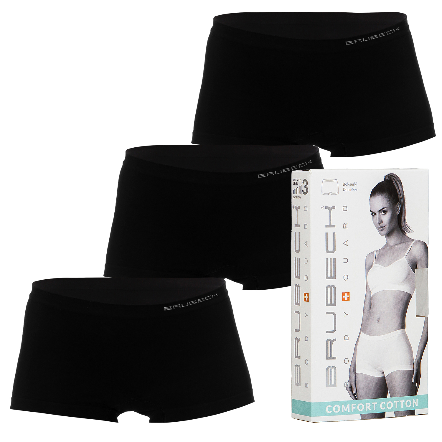 

Bezszwowe Bokserki 3szt Brubeck Cotton XL BG21