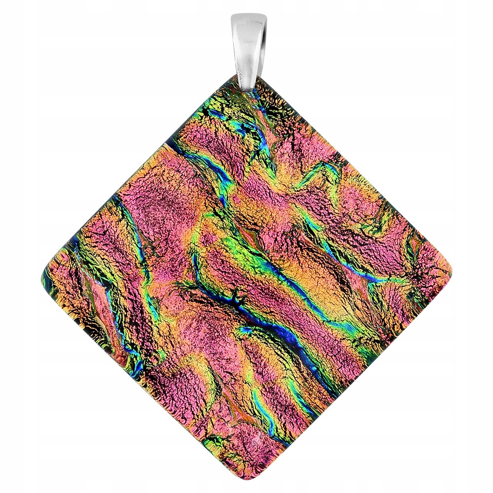 Dámský přívěsek Harf růžové sklo murano