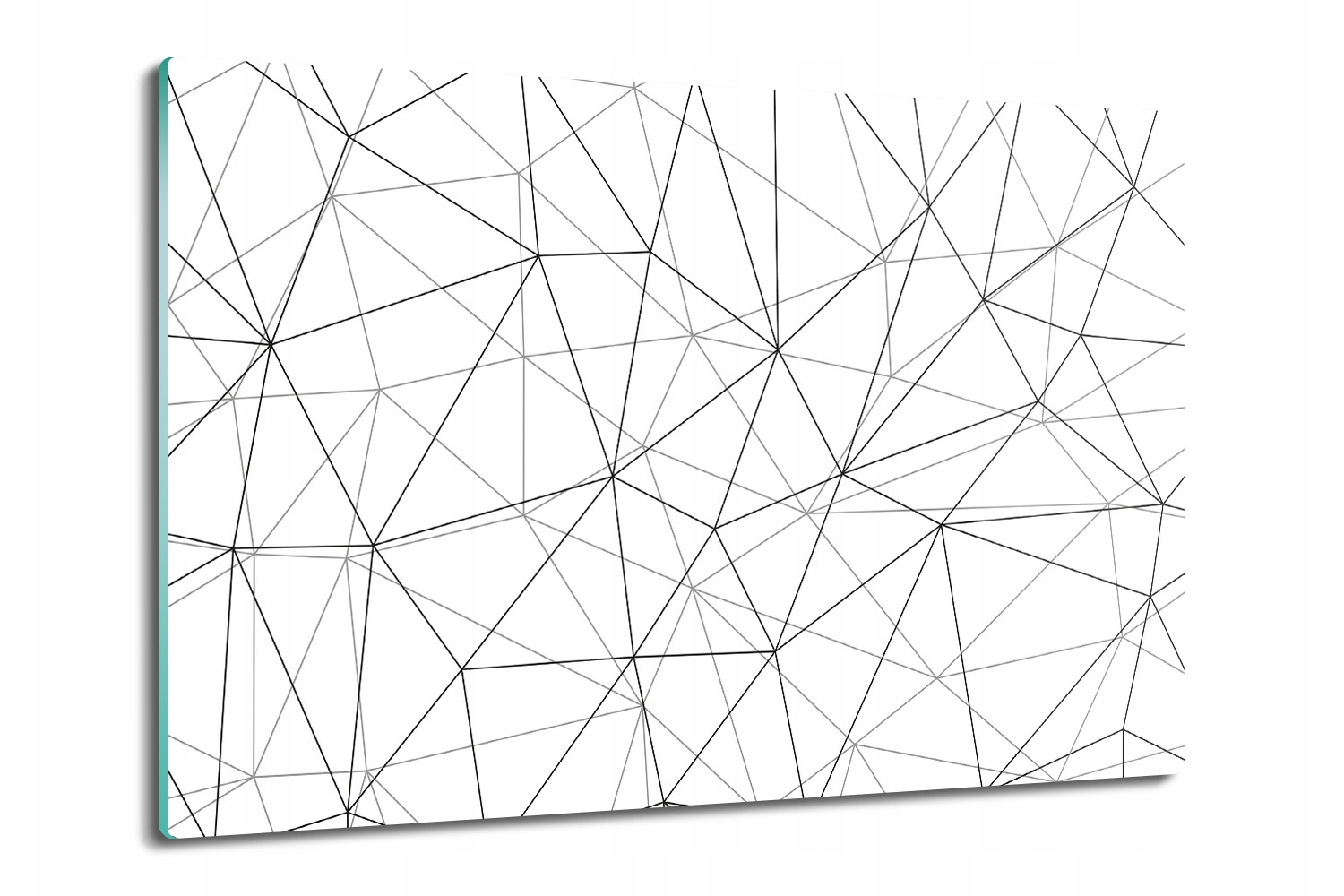kuchyňská skleněná deska Síť grafika linie 80x52