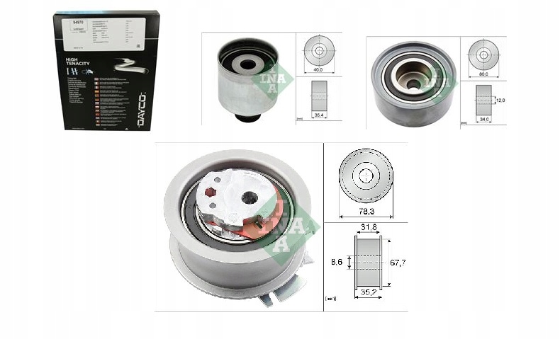 531 0628 - КОМПЛЕКТ РЕМНЯ ГРМ SEAT 2.0 TDI BKD BMN AZV TDI