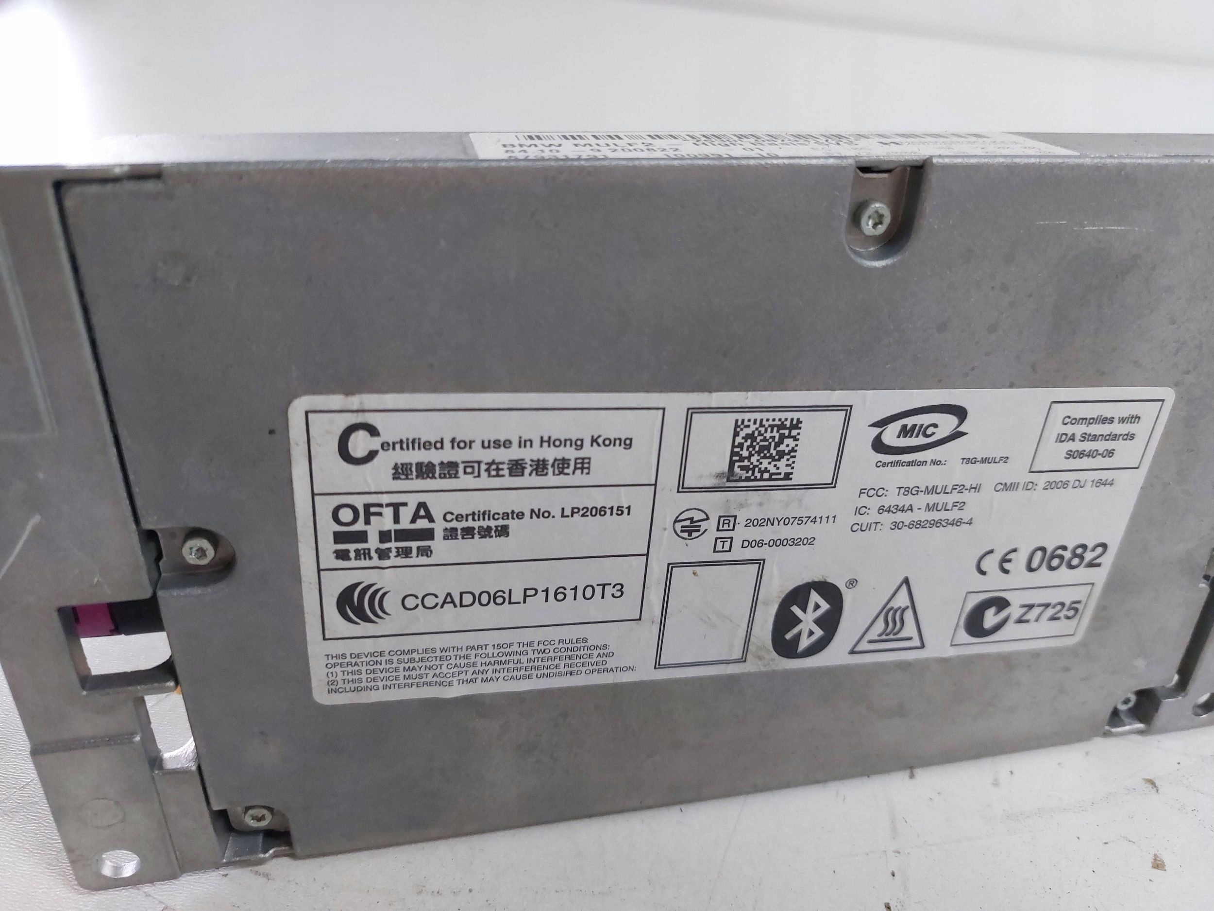 BMW 7 F01 F02 module control unit BLUETOOTH 9200822