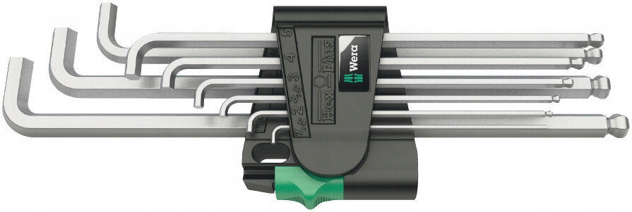 Zestaw Kluczy Trzpieniowych Imbusowych 950/9 Hex-plus 4 Wera 05073594001