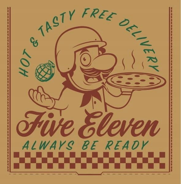 Patch 5.11 Pizza Box Patch kolor: Brown