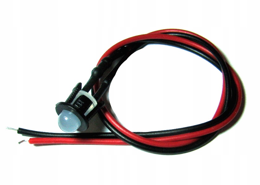 

Kontrolka led 5mm 12V zielona mat 20cm