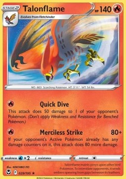 

Silver Tempest Rare 029/195 Talonflame