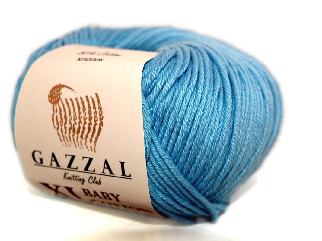 Włóczka Gazzal Baby Cotton XL Nr 3423 Niebieska