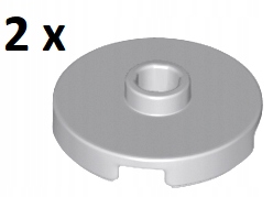 

Lego Light Bluish Gray Tile Round 2x2 18674 2szt