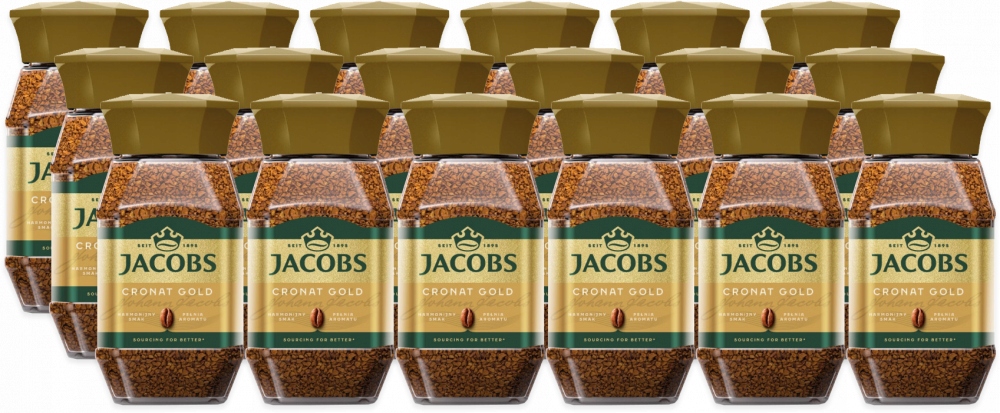 Kawa rozpuszczalna Jacobs Cronat Gold 200g x 18 szt