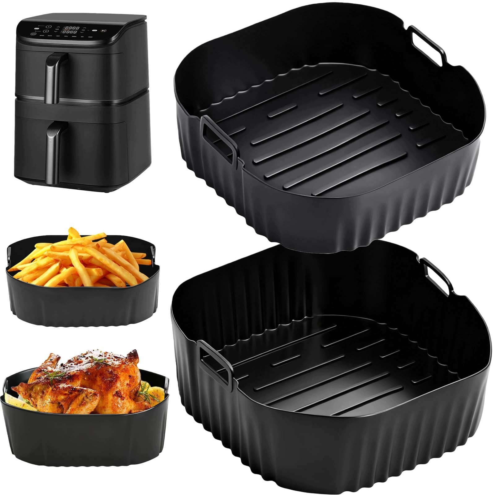 2 Szt Airfryer Akcesoria Do Cosori Turbo Tower 10 8 L Double Stack Airfryer