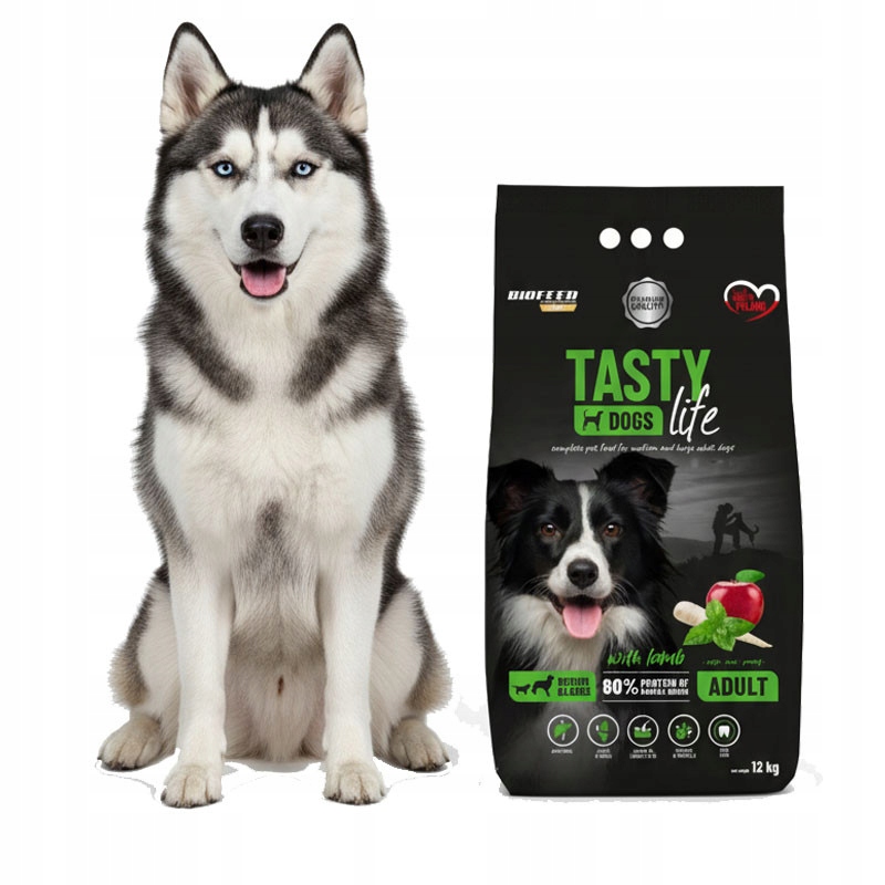 Biofeed Tasty Dogs Life Adult M&L Lamb 12kg Jehněčí Střední Plemena