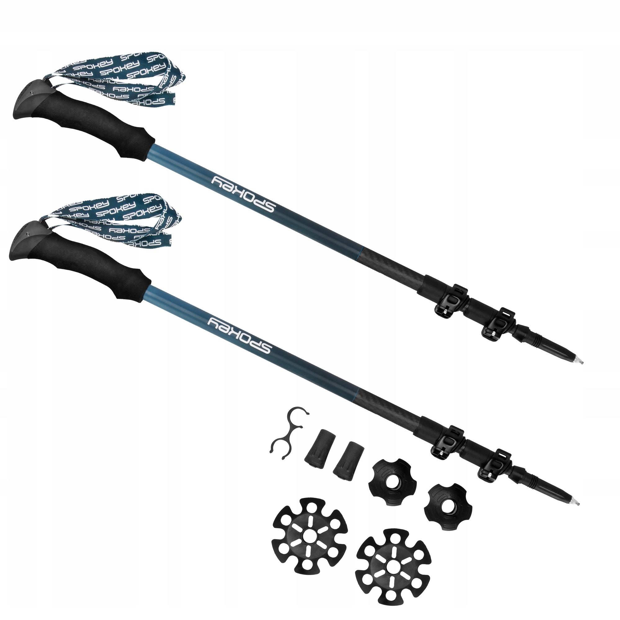 

Kije trekkingowe Carbon 105-135 cm ultralekkie