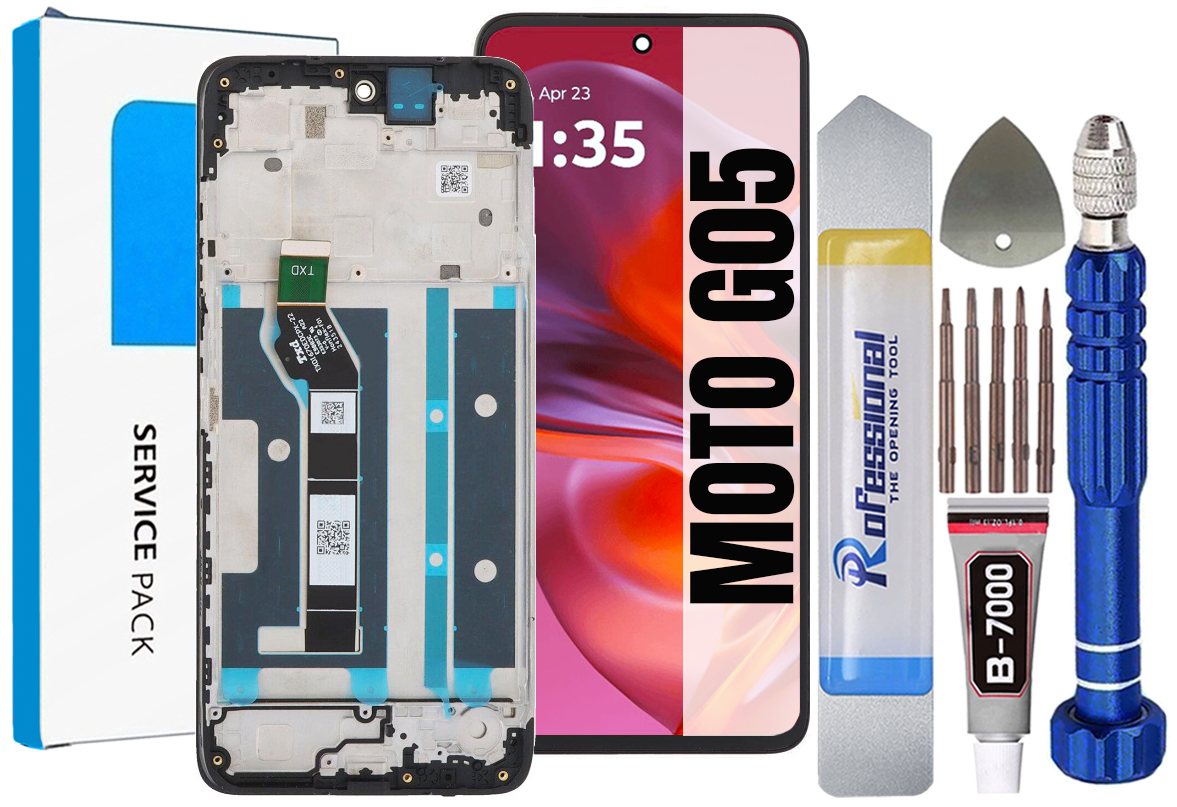 Displej Pro Motorola Moto G05 Originální LCD Obrazovka Rámeček