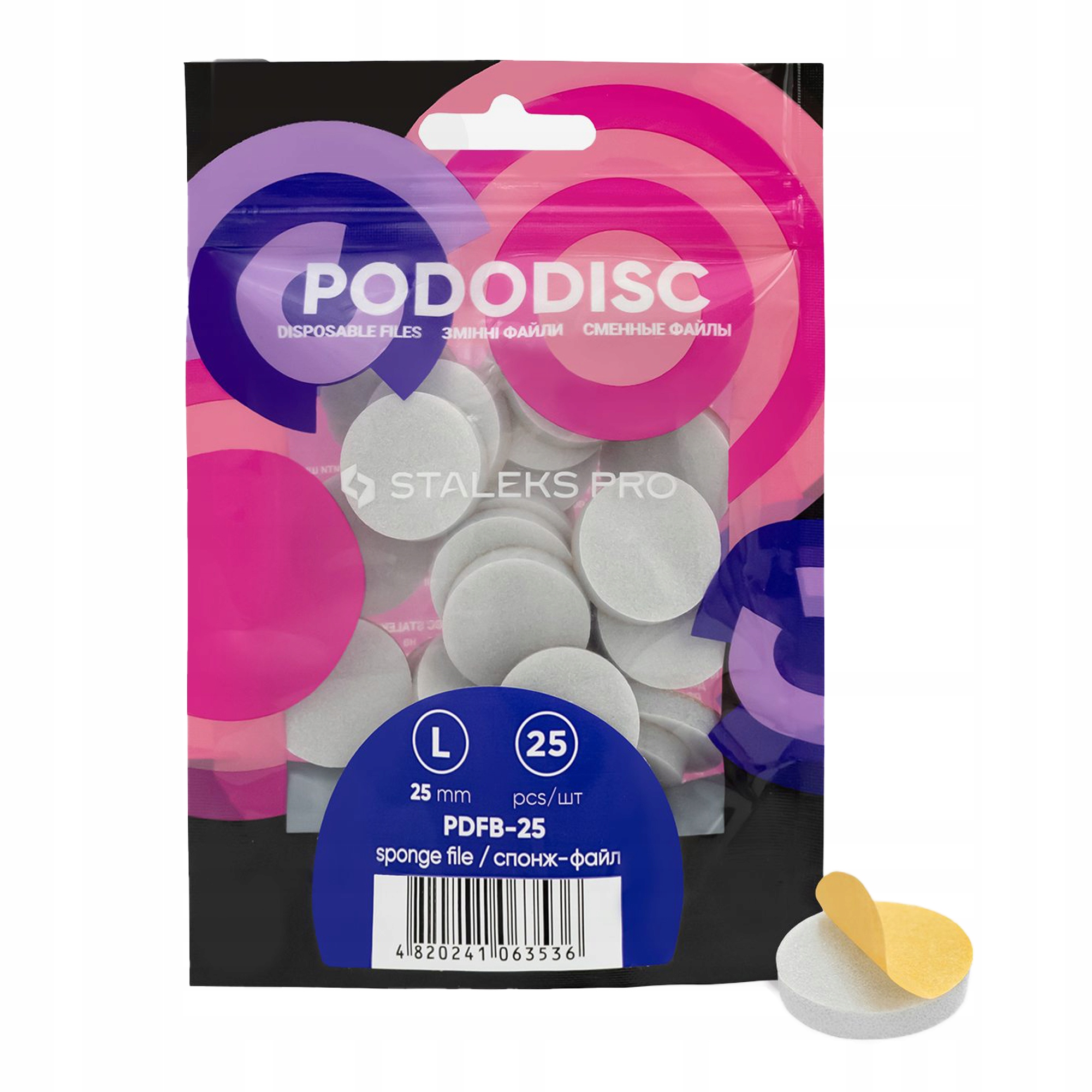 

Staleks 25x Nakładki wymienne polerki Pododisc L