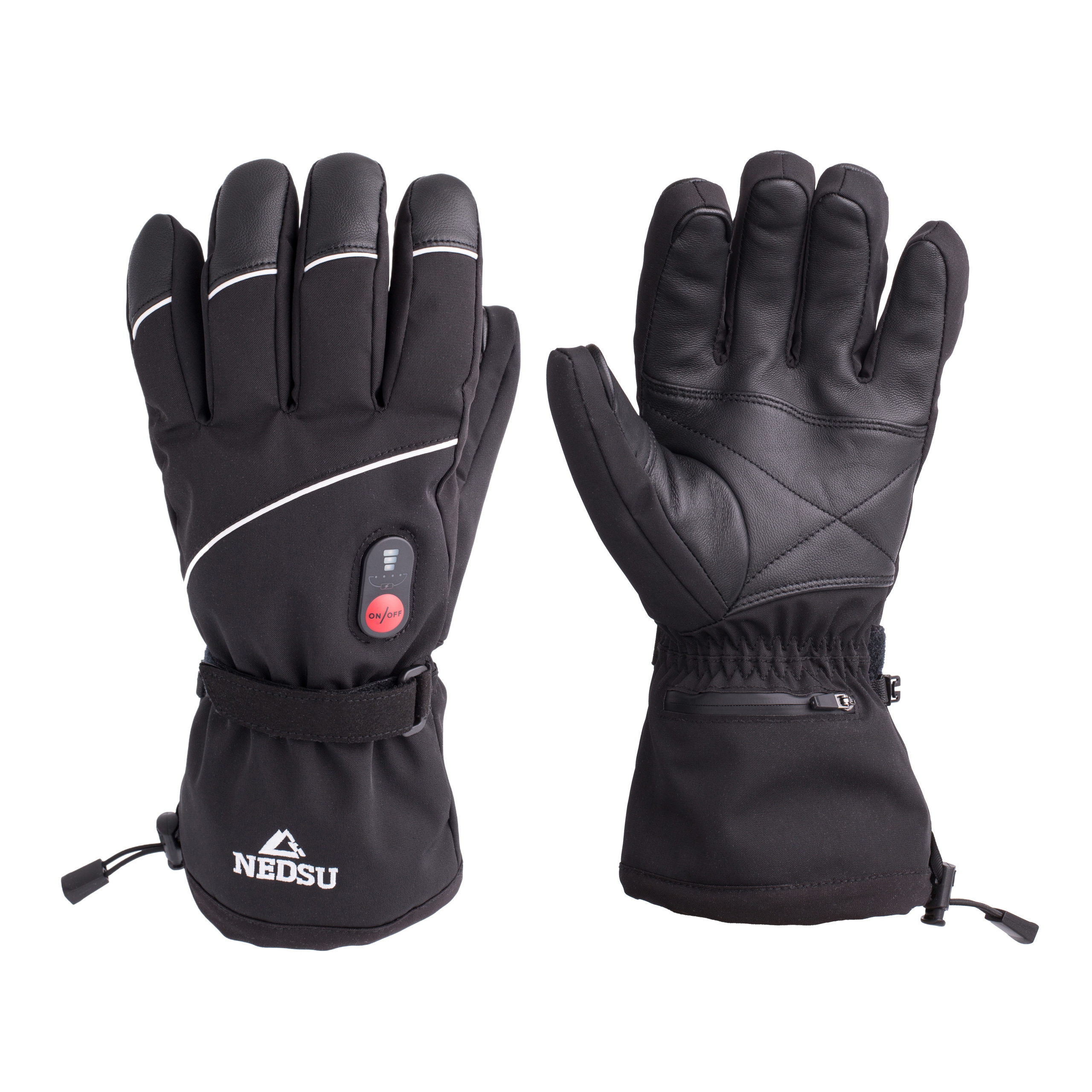 Ogrzewane rękawice Nedsu Thicker XL narciarskie paralotniowe