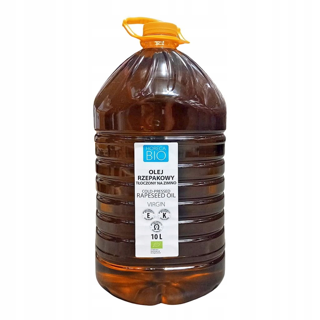 Olej Řepkový Tlačený Za Studena OMEGA-3 Nerafinovaný Bio 10 L Horeca