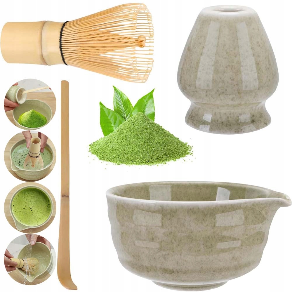 Levně Sada Metliček Chasen Štětec Na Čaj Matcha Lžička+chashaku-dárek 4EL