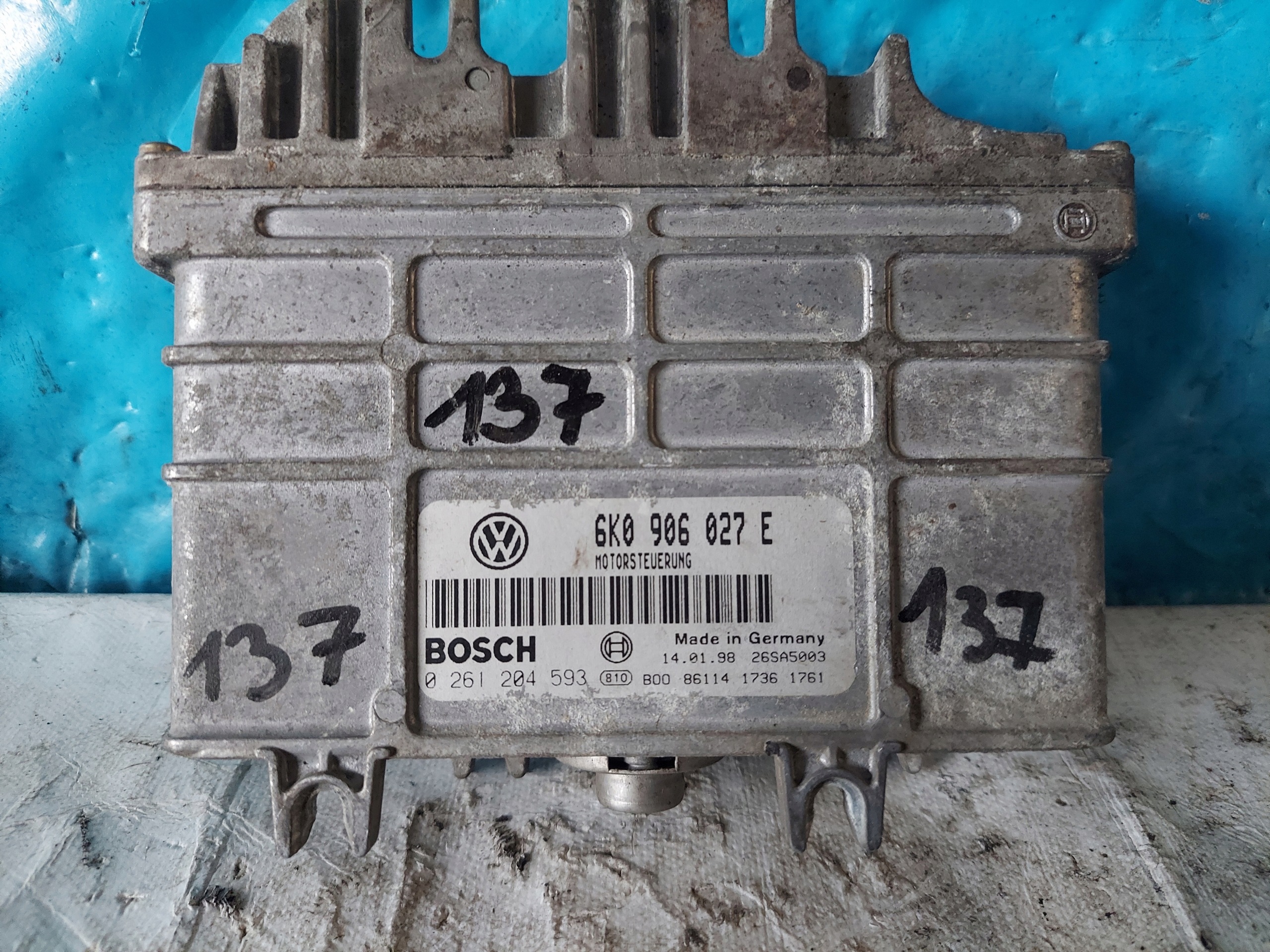 POLO 1.4 B 6K0906027E unité de commande électronique uce moteur