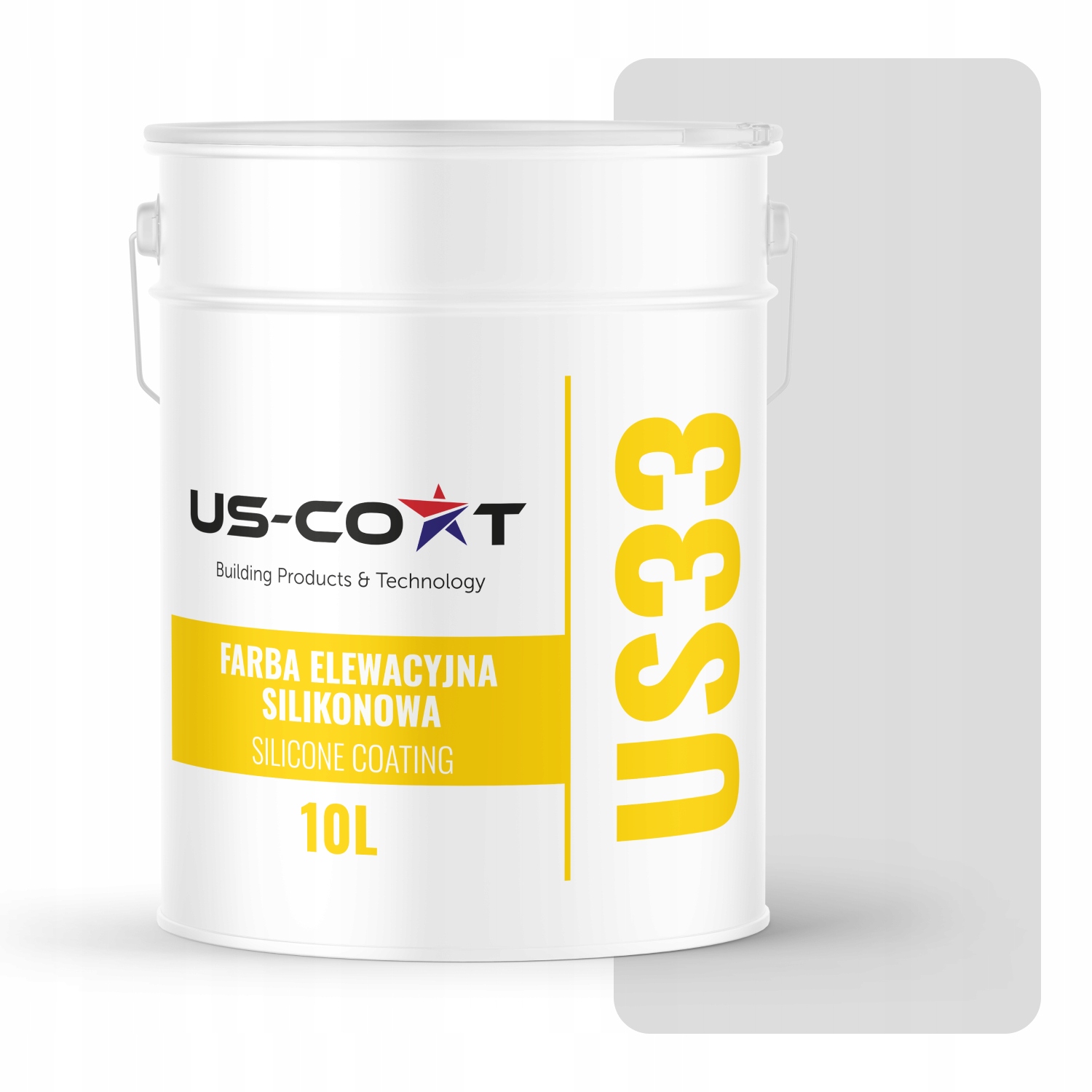 Barva Silikonová Fasádní Barva Bílá Šedá F251 10L