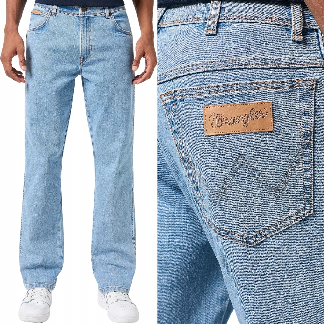 Wrangler Texas Good Vibes Džins klasické jednoduché džínové kalhoty W32 L34