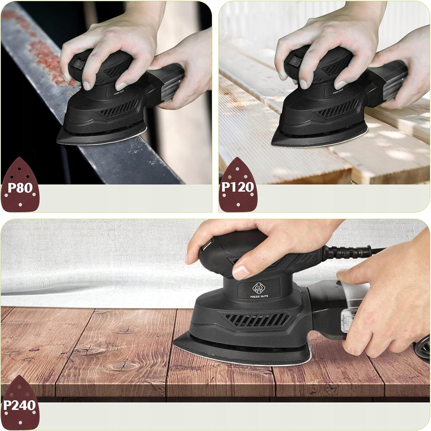 SZLIFIERKA OSCYLACYJNA MIMOŚRODOWA 4 w 1 POLERKA Marka MatMay