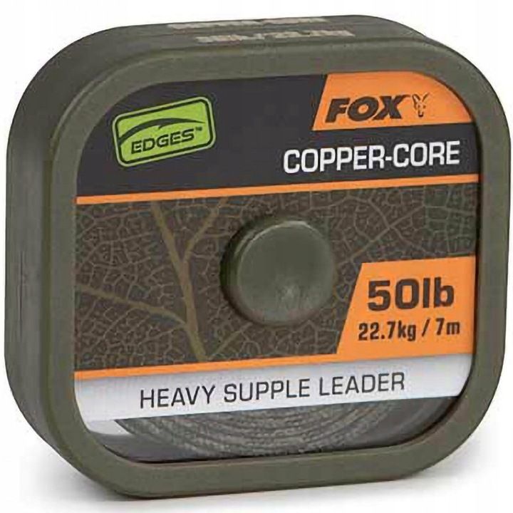 Fox Naturals Copper Core Leader 50lb/7m
