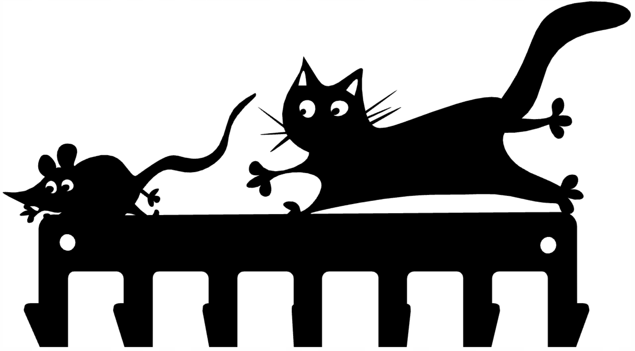 

Wieszak na klucze Mysz I Kot