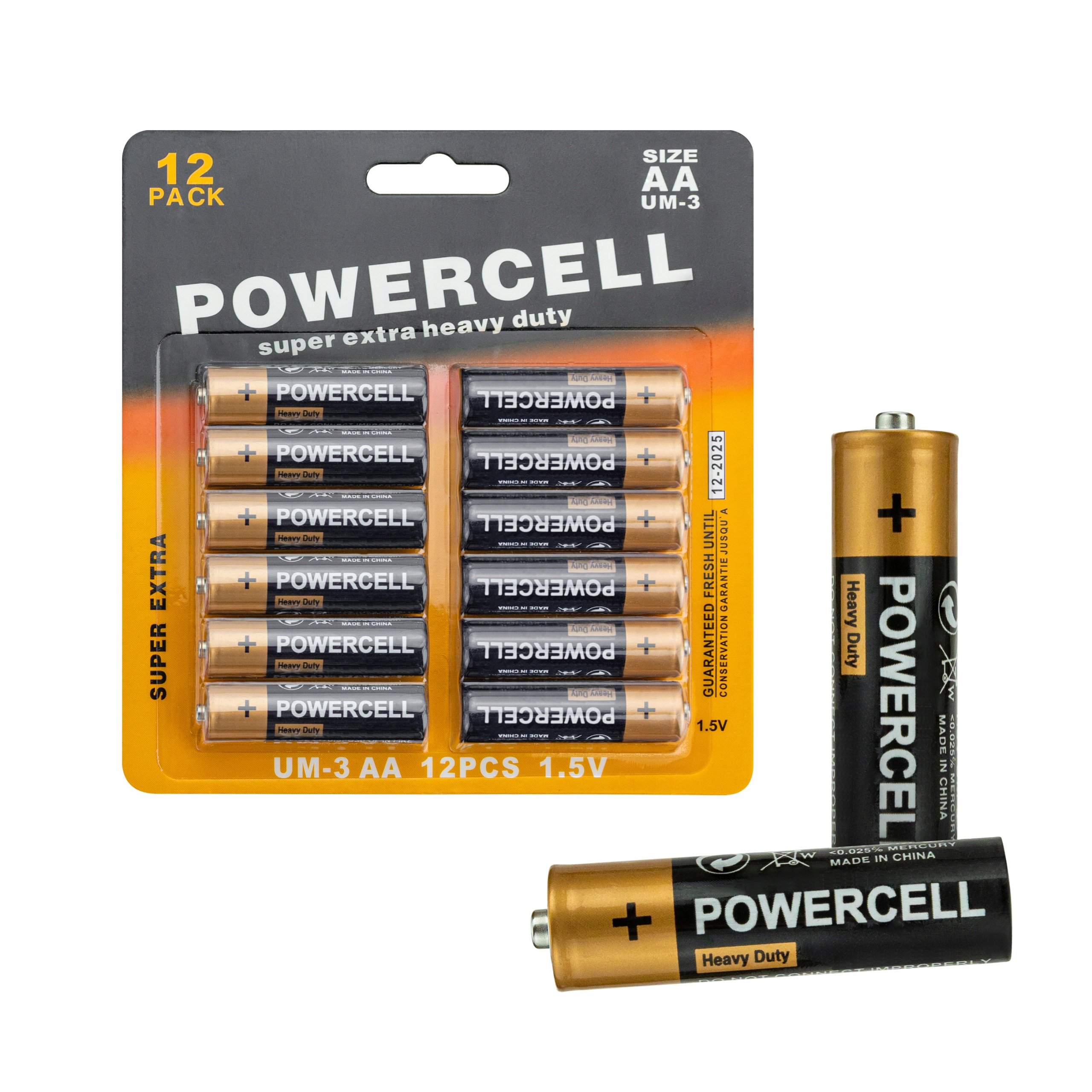 

Baterie Cynkowo- Węglowe Powerceel Aa (R6) 12szt.