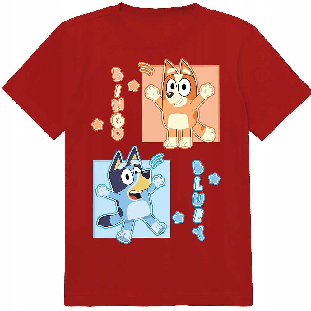 KOSZULKA DZIECIĘCA T-SHIRT DLA DZIECKA BLUEY BLUE 140 PREZENT JAKOŚĆ