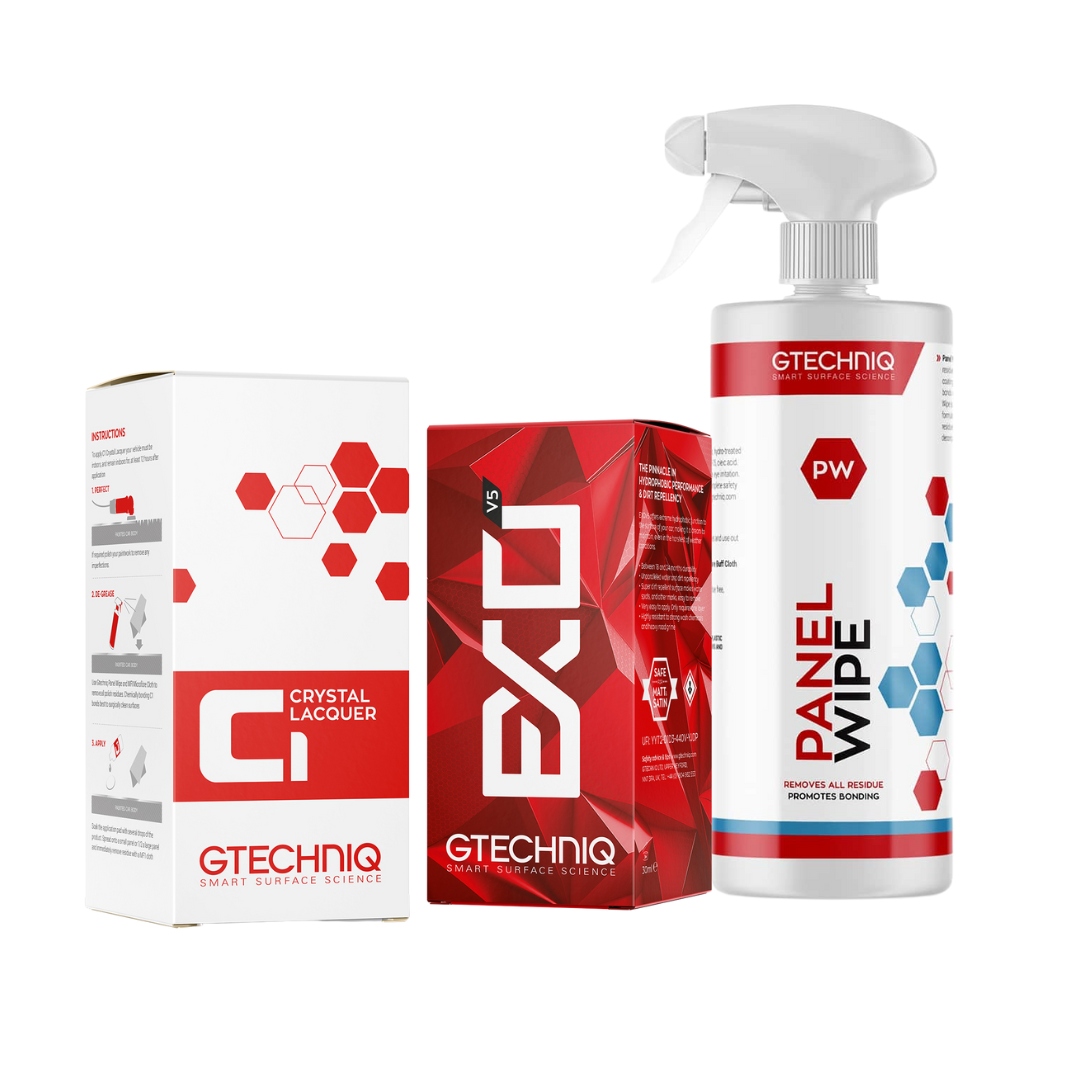 Gtechniq Zestaw: C1 50ml + Exo 50ml + Panel Wipe 250ml