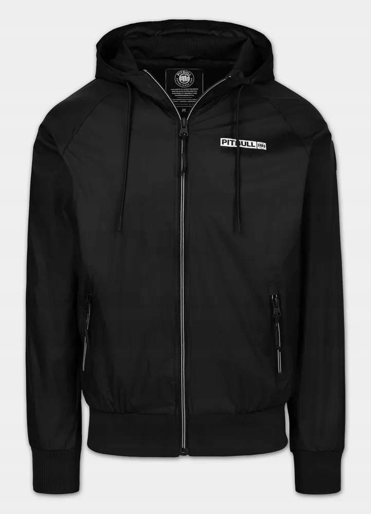 Pánská přechodová bunda s kapucí Pitbull, větruodolná, Athletic Logo
