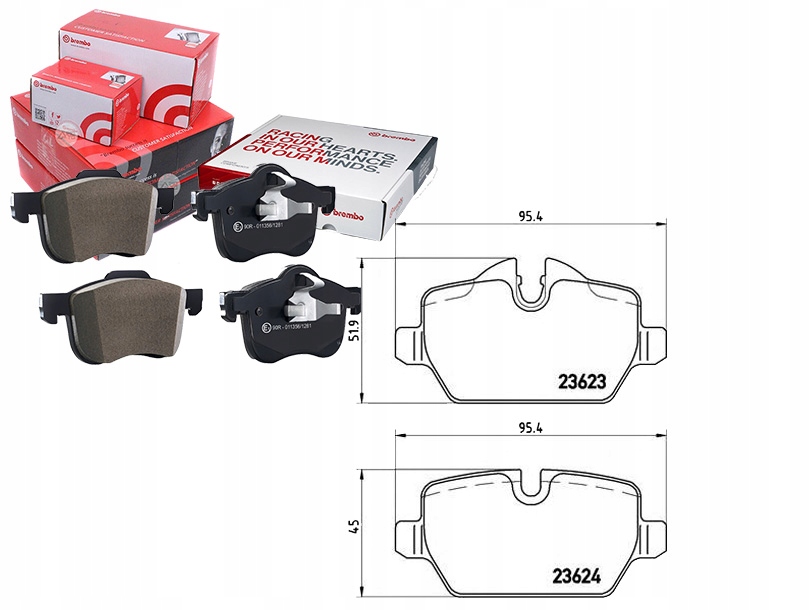 Sada Brzdových Destiček Brembo 34216788183 342