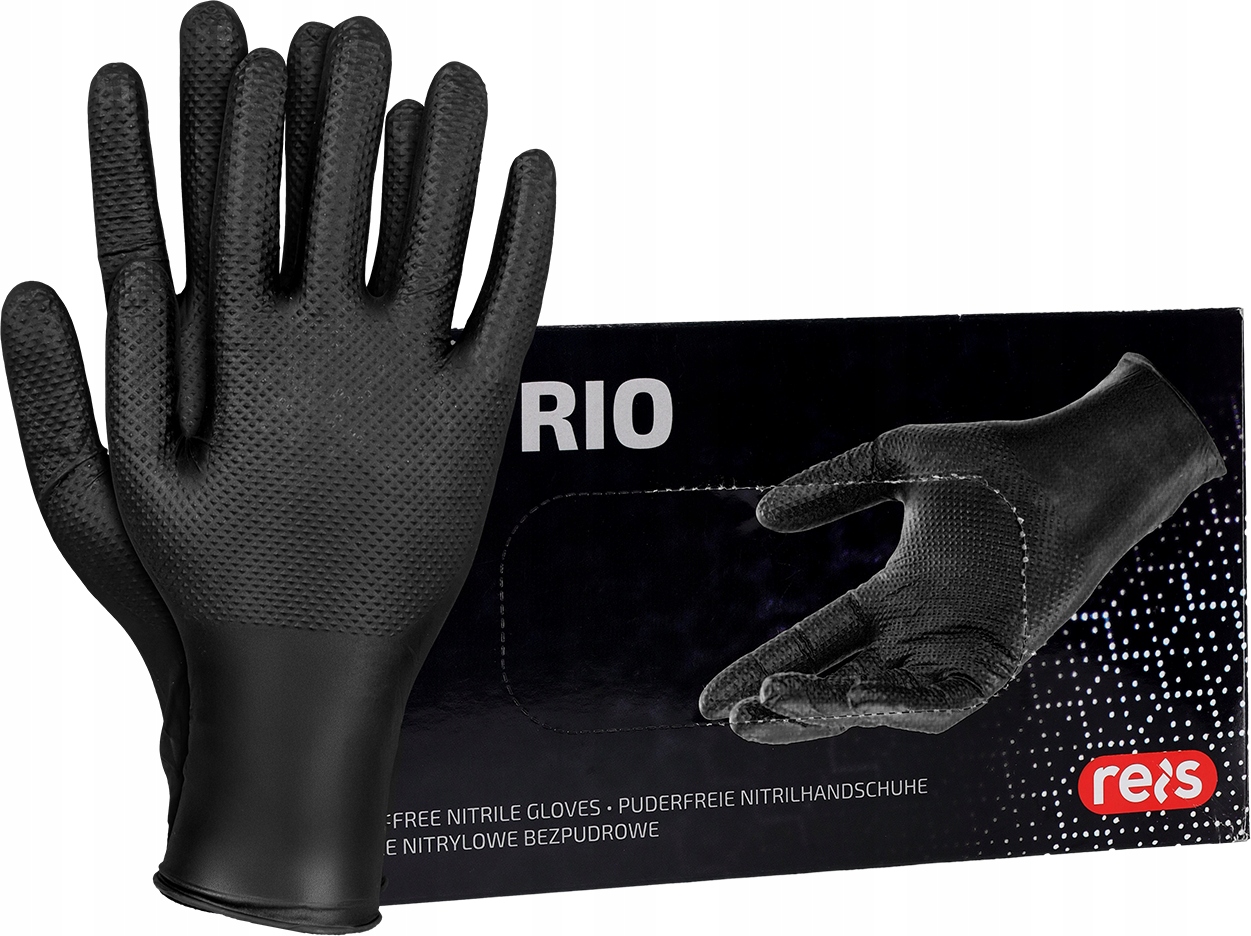 Перчатки нитриловые Mercator gogrip black M 50 шт.