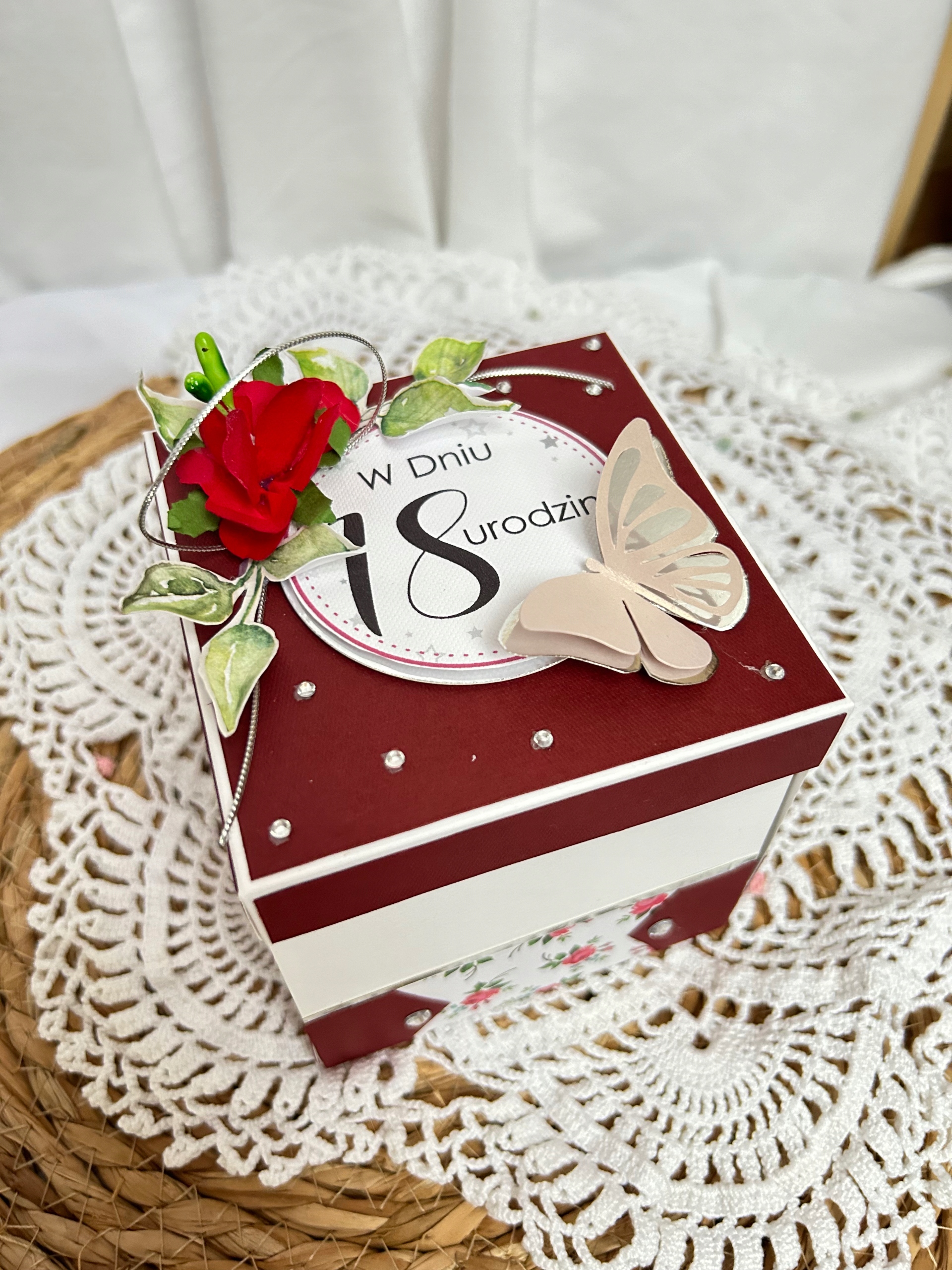 18stovka kartička na osmnáctku exploding box dárek 18stkový unikátní preze