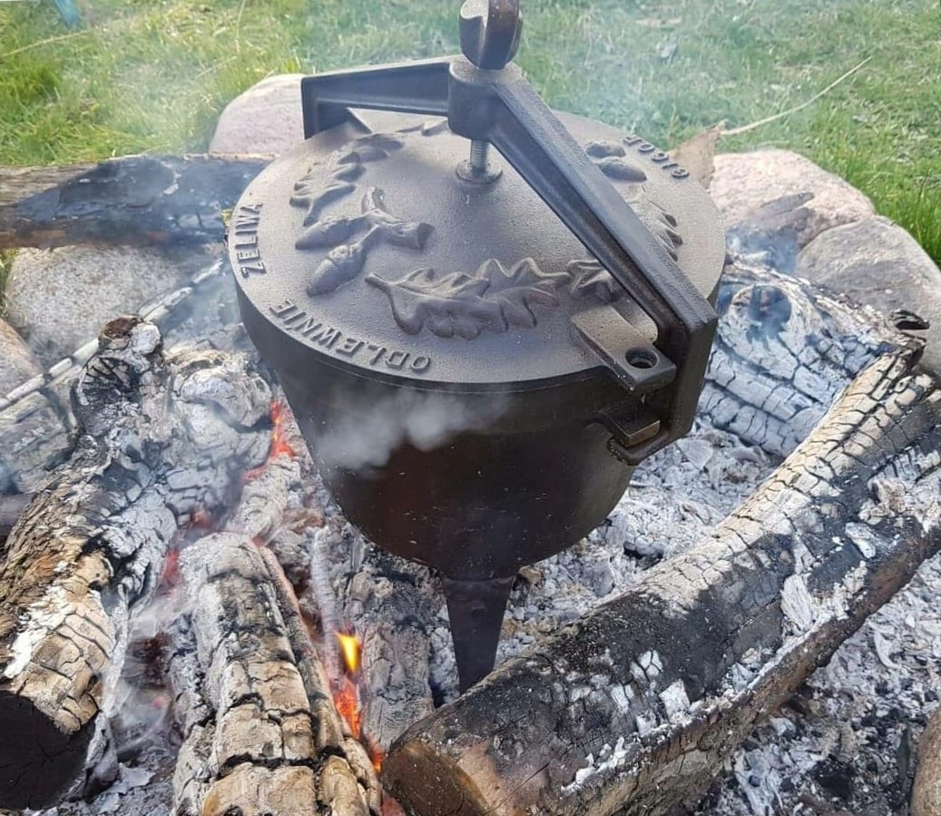 KOCIOŁEK ŻELIWNY MYŚLIWSKI 6L WYPALONY PRODUCENT Pojemność 6 l