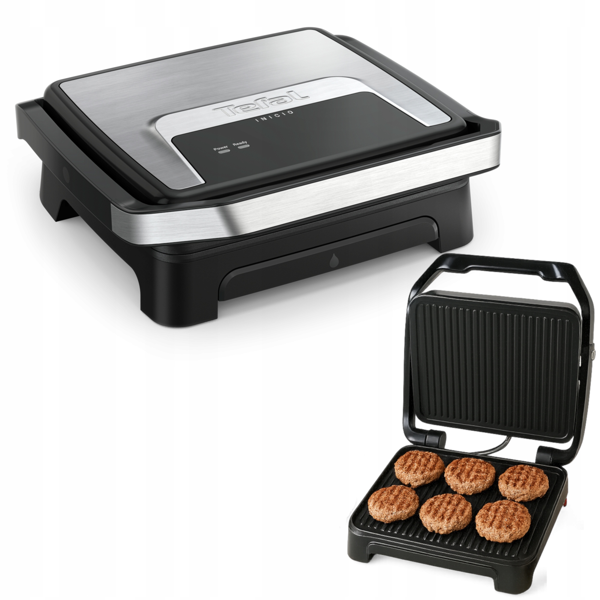Grill elektryczny Tefal Inicio GC271D10 2000 W 2w1 panini opiekacz