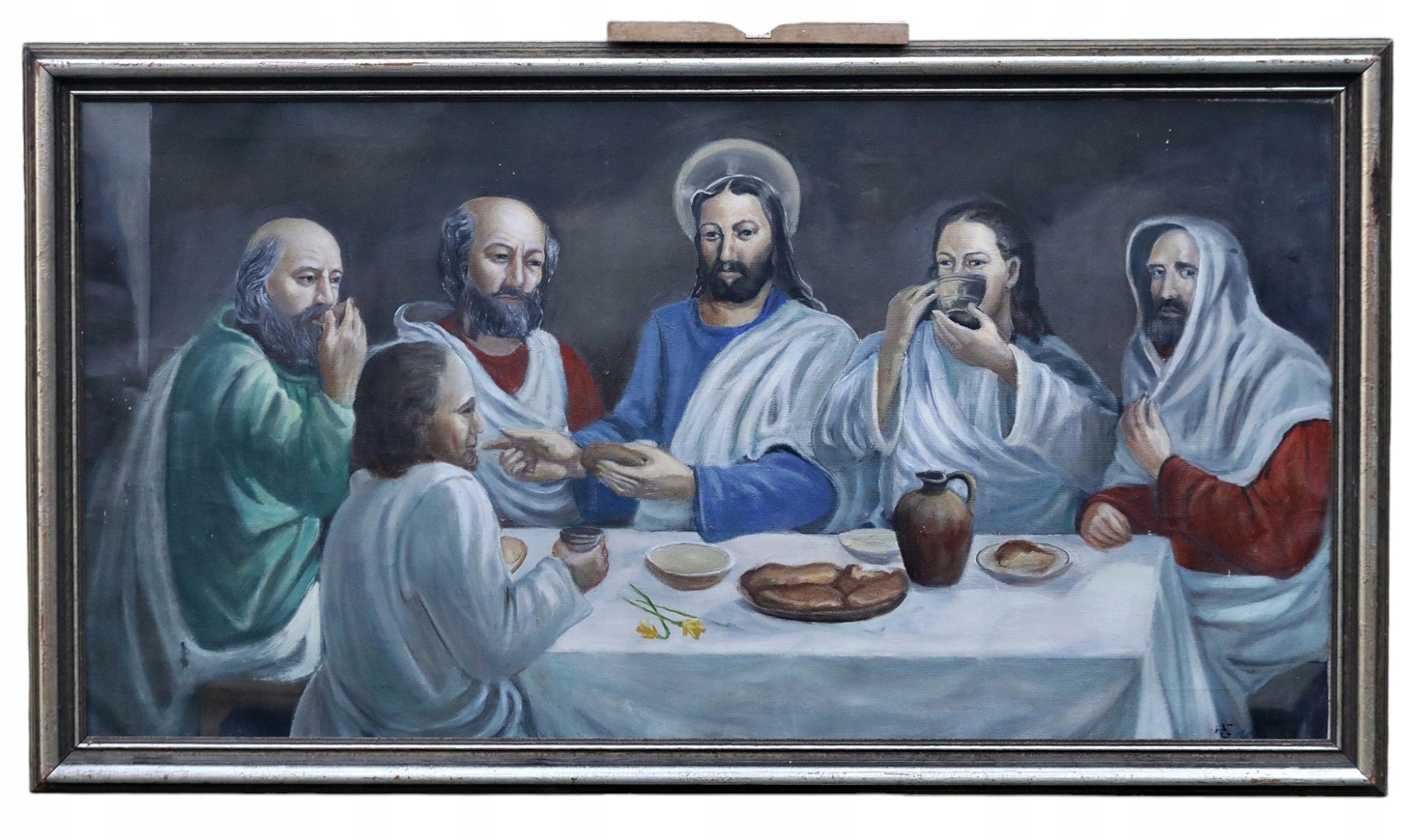 OSTATNIA WIECZERZA CIEKAWY OBRAZ OLEJNY NA PŁÓTNIE